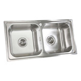 Cuba De Aço Inox Dupla Pia De Cozinha Stanox Acetinada