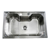 Cuba De Aço Inox Pia De Cozinha Siena Com Acessorios