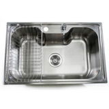 Cuba De Aço Inox Pia De Cozinha Siena Com Acessorios