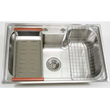 Cuba De Aço Inox Siena Pia De Cozinha Com Acessorios