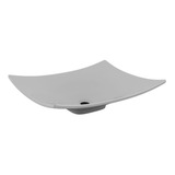 Cuba De Apoio Formato Folha Banheiro 43,5cm Bari Grey/ Cinza