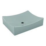 Cuba De Apoio Formato Folha Banheiro 45cm Pádua Verde Acqua