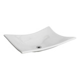 Cuba De Sobrepor Pia Lavabo Banheiro 32x42 Brilhante Branco