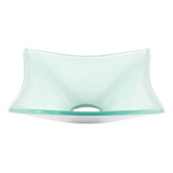 Cuba De Vidro De Apoio Para Banheiro Lavabo 30x30cm Quadrada