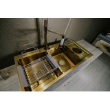 Cuba Gourmet Inox Dourada 1 Met Comprimento Com Acessorios