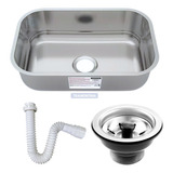 Cuba Inox 430 Tramontina Standard N1 46x30x14 Com Válvula 