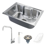 Cuba Inox Acessórios Nawa 50 Cm E Torneira Gourmet Potengi