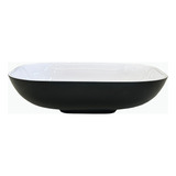 Cuba Para Banheiro Sobrepor Retangular Grande 49x40cm Mazzu Cor Preto