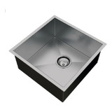 Cuba Úmida Gourmet 40x40 Aço Inoxidável P/ Pia De Cozinha Cor Inox