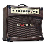 Cubo Amplificado Borne Infinit Cv 80 Violão Marrom