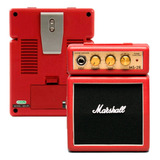 Cubo Amplificador Marshall Ms-2r-e P/guitarra Vermelho