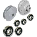 Cubo Dianteiro E Traseiro Cg 125 Fan Ks Es 2009 +rolamento