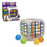 Cubo Entrelaçado Infantil 4 Bolinhas Chocalho Bebê 12 Meses+