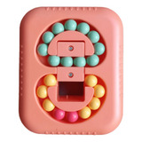 Cubo Fidget Toys Feijão Mágico Brinquedos Gira Descompressão Cor Da Estrutura Laranja