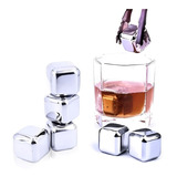 Cubo Gelo Não Derrete Kit 8 Und Inox Pegador Whisky Bebida
