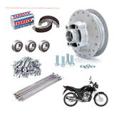 Cubo Traseiro Honda Cg 125 Fan 2009 A 2015 Raios Rolamentos