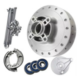 Cubo Traseiro Honda Cg 125 Fan 2009 A 2015 Raios Rolamentos