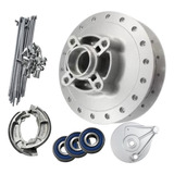 Cubo Traseiro Honda Cg 125 Fan 2009 A 2015 Raios Rolamentos