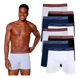Cueca Lupo Kit 8 Cuecas Boxer Lupo Algodão Box Masculina 523