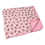 Cueiro De Bebe Duplo Estampado Ursinho Rosa Claro