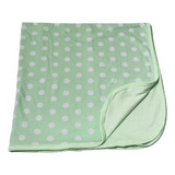 Cueiro De Bebe Duplo Kinder Estampado Alfabeto Verde