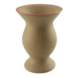Cuia Chimarrão Tereré Cerâmica 350 Ml Ocre Rio Grande Do Sul