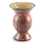 Cuia De Chimarrão De Cerâmica Rosa 300ml Orgânico Mondoceram