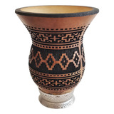 Cuia De Chimarrão Tererê Artesanal Porongo Natural Arabescos