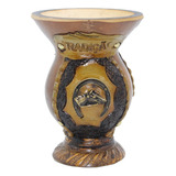 Cuia Natural Chimarrao Erva Gaucho Tradiçao Ferradura Cavalo Cor Marrom