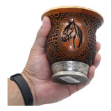 Cuia Natural Para Chimarrao Erva Mate Gaucho Gravada Laser