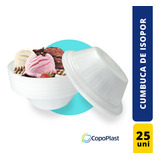 Cumbuca De Isopor Pote Descartável 300ml C/ 25 Uni Full