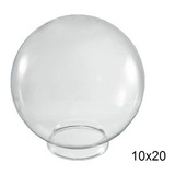 Cúpula Globo De Vidro Leitoso Esférico 10x20