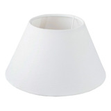Cupula Para Abajur Tecido Ref 25 (p) Roby Lustres Cor Branco Conica