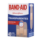 Curativo Band-aid Transparente Com 40 Unidades