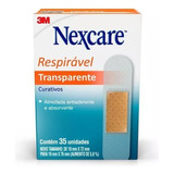 Curativos Transparente Nexcare Respiravel 35und