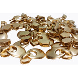 Cursor Dourado N°5 Gota P/ Ziper De Nylon 100 Unidades