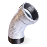 Curva 45º Galvanizada Macho/femea 2.1/2 Polegadas - Bsp
