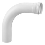 Curva 90° Esgoto Longa 100mm Plastubos Kit C/03un