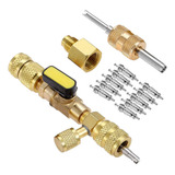 D Ferramenta Hvac Valve Core Remover Dual 1/4 \ E 5/16\ Port