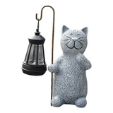 D Figura De Gato Para Pátio Com Decoração De Luz Solar Para