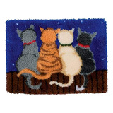 D Kits Gancho Trava Fofos-tapete Diy Tapete Gato K