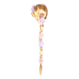 D Peruca Encantada Rapunzel Braid Peruca De Princesa