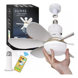 D Ventilador De Teto Pequeno Led Com Luz E Controle Remoto