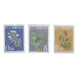 D0293 - Albania - Flores Série Completa Yvert 373/5 Sem Dent