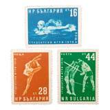 D0617 - BuLGária - Esportes Estudantis 1958 Yvert Nº 934/6 N