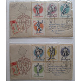 D1349 - Hungria - Esportes Esgrima 2 Fdcs Yvert Nº 1295/1302