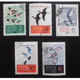 D1583 - Rússia - Fauna Aves Yvert Nº 2609/13 De 1963 Circ