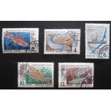 D1589 - Rússia - Fauna Peixes Yvert Nº 3141/5 De 1966 Circ