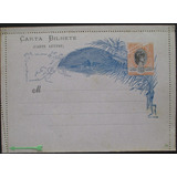 D2215 - Brasil Carta Bilhete Para O Exterior Variedade Rhm N