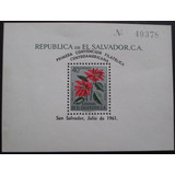 D2350 - El Salvador - Flores Bloco Yvert Nº 10 Nnn 1961